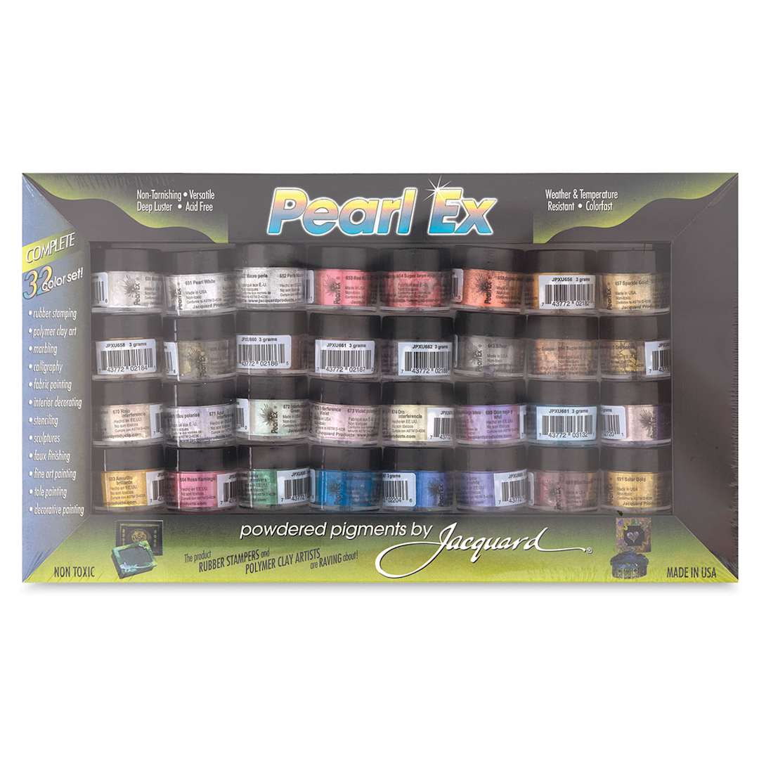 Open in modal - Jacquard Pearl-Ex Pigments - Assorted, Set of 32