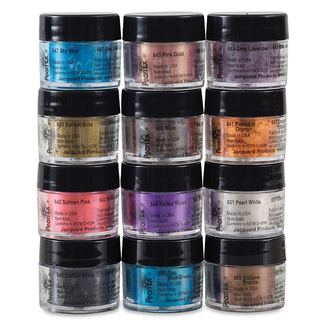 Open in modal - Jacquard Pearl-Ex Pigments - Series III, Set of 12