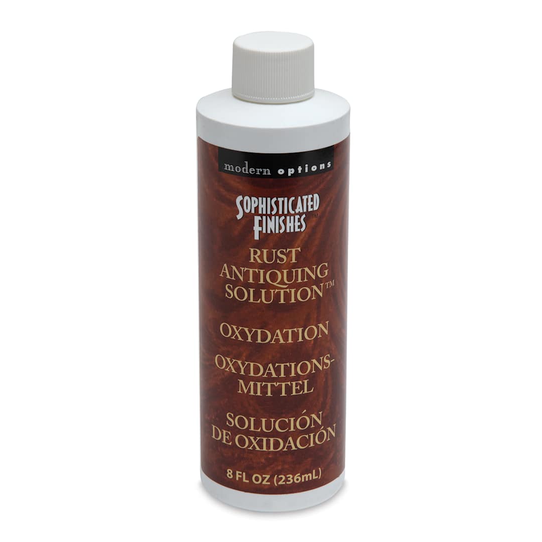 Open in modal - Instant Iron & Instant Rust - 8 oz bottle of Rust Antiquing Solution shown