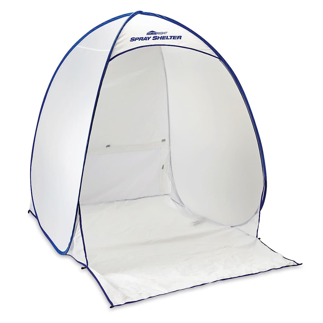 Open in modal - HomeRight Spray Shelters - Left angle view of Medium Spray Shelter assembled