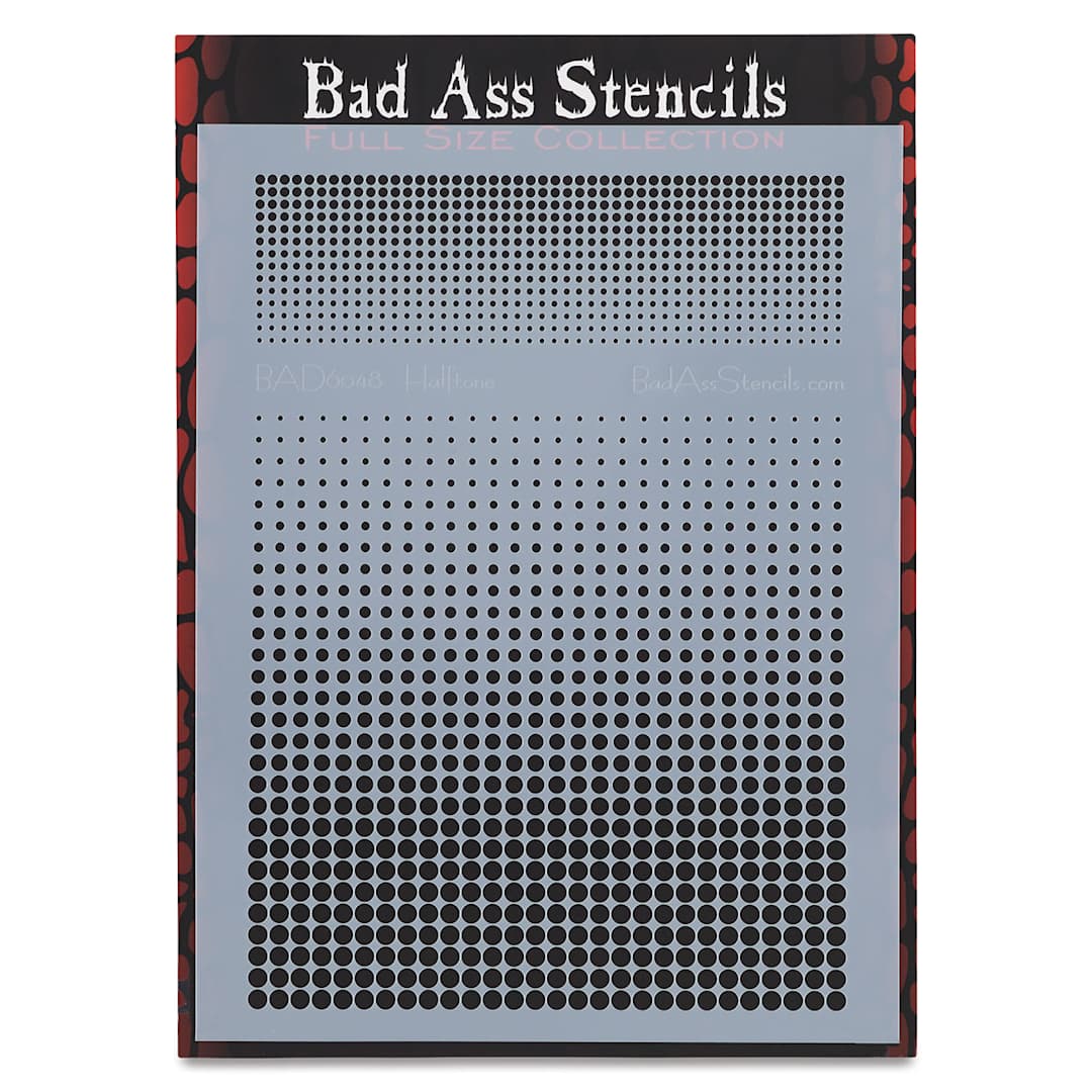 Open in modal - Airbrush Face and Body Stencils - Front view of package of Halftone stencil