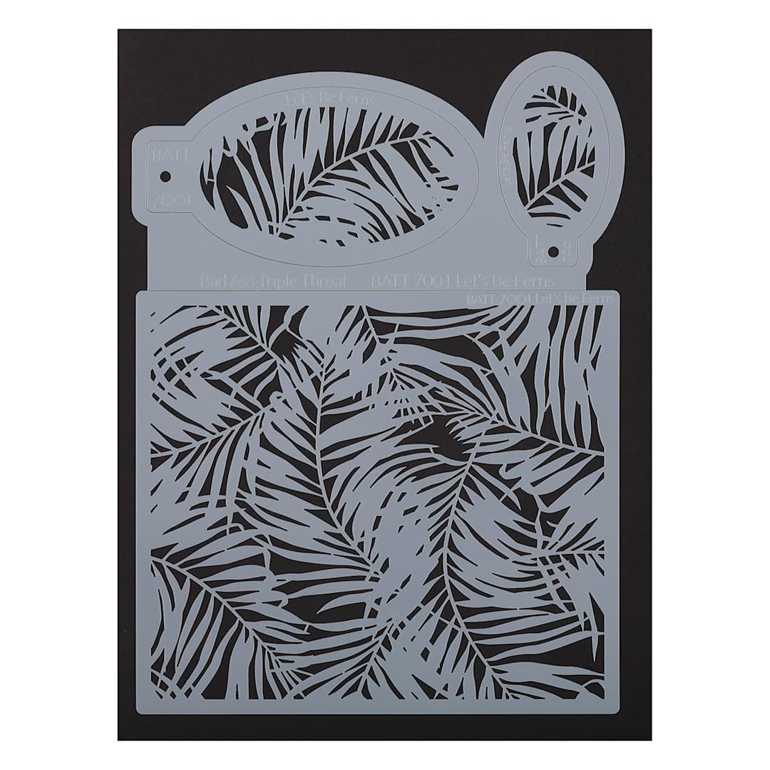 Open in modal - Graftobian Triple Threat Airbrush Stencil  - Let's Be Ferns