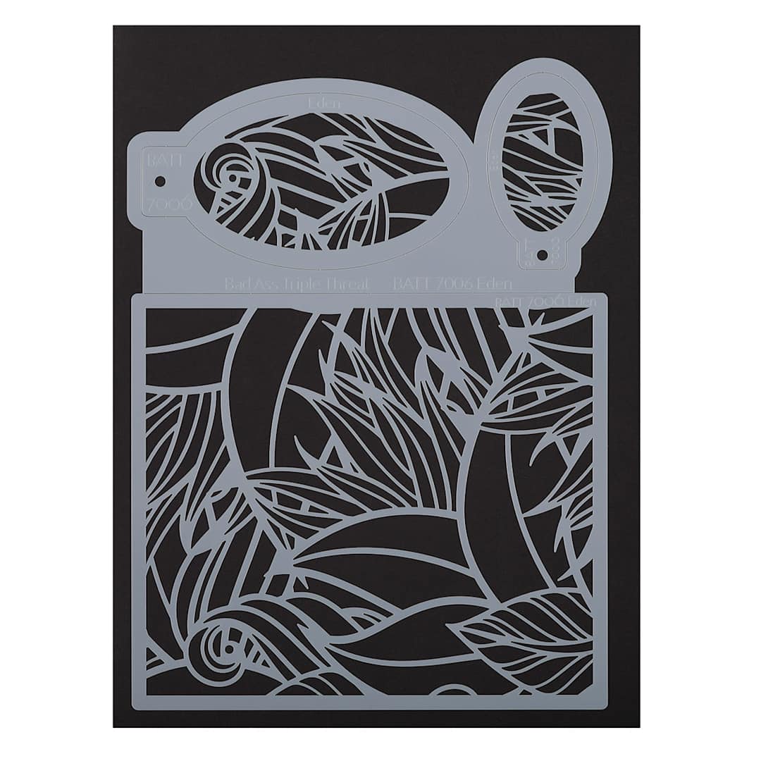 Open in modal - Graftobian Triple Threat Airbrush Stencil  - Eden