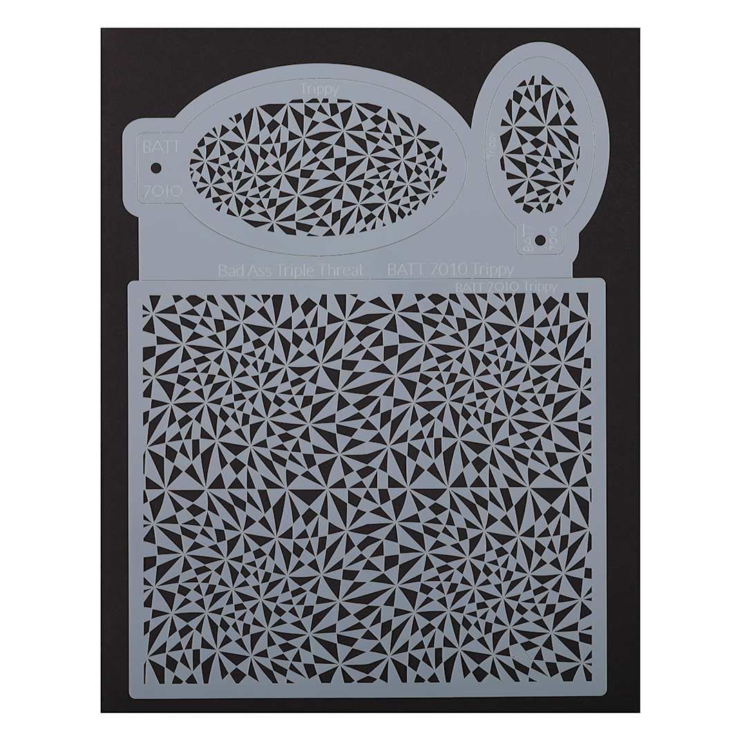 Open in modal - Graftobian Triple Threat Airbrush Stencil  - Trippy