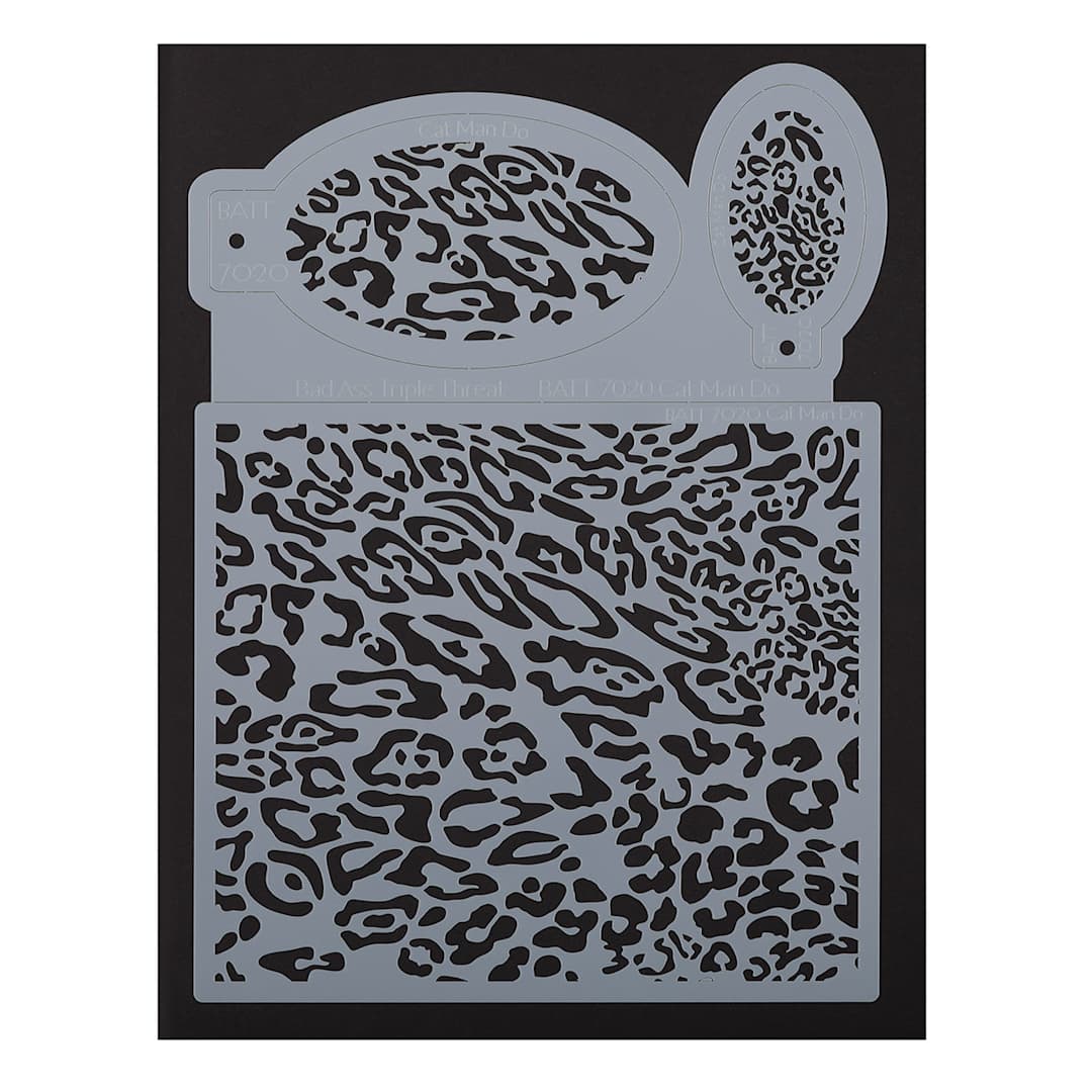 Open in modal - Graftobian Triple Threat Airbrush Stencil  - Cat Man Do