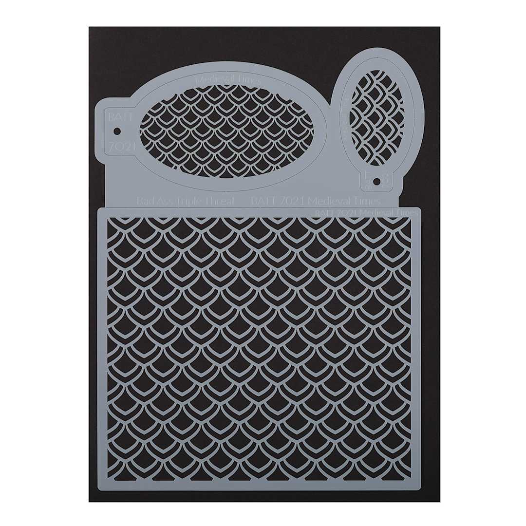 Open in modal - Graftobian Triple Threat Airbrush Stencil  - Medieval Times