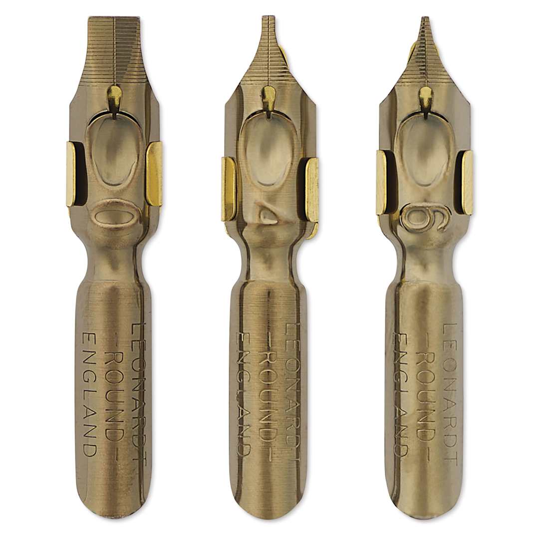 Open in modal - Manuscript Leonardt Dip Pen Nibs - Round Hand No. 3, Set of 3