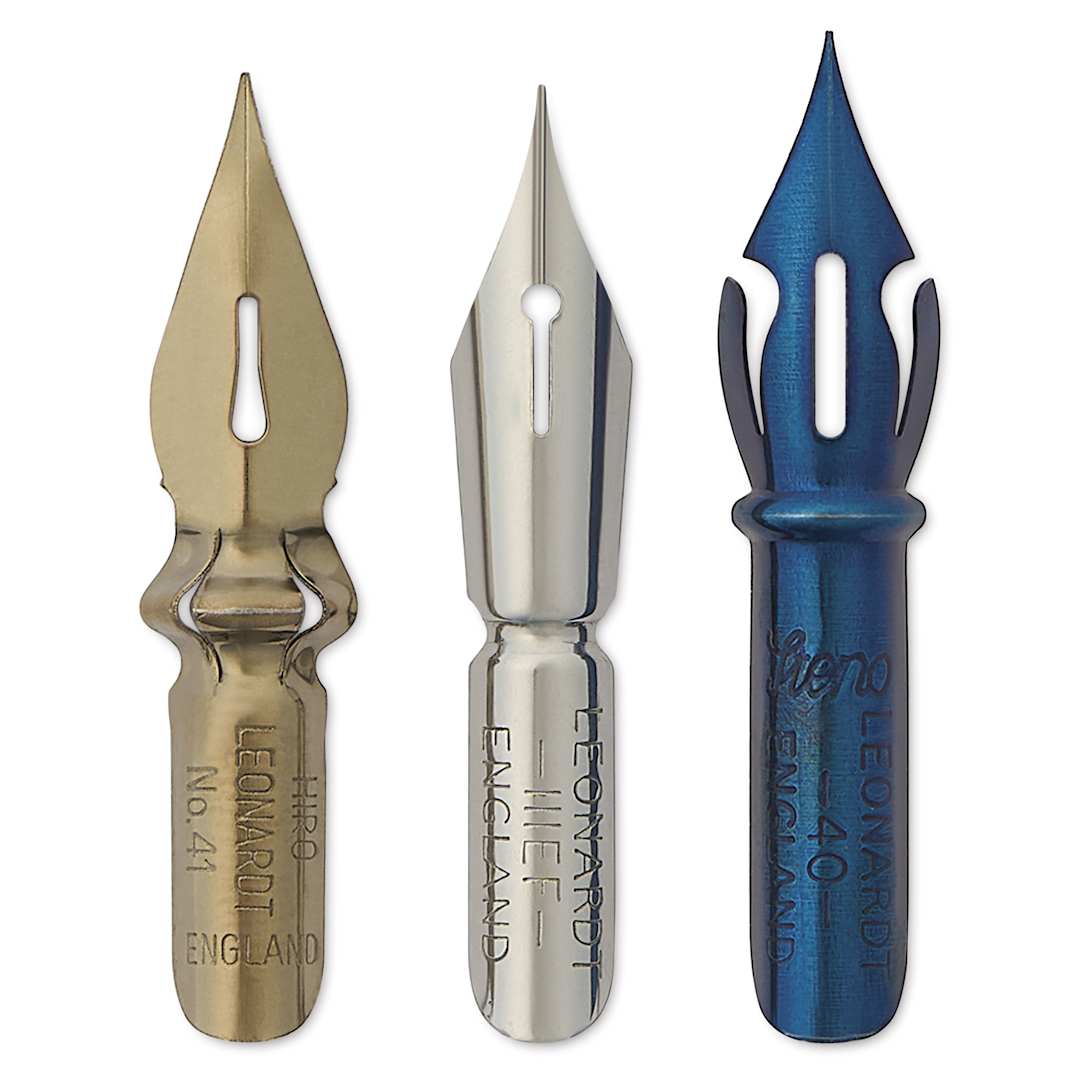 Open in modal - Manuscript Leonardt Dip Pen Nibs - Copperplate, Set of 3