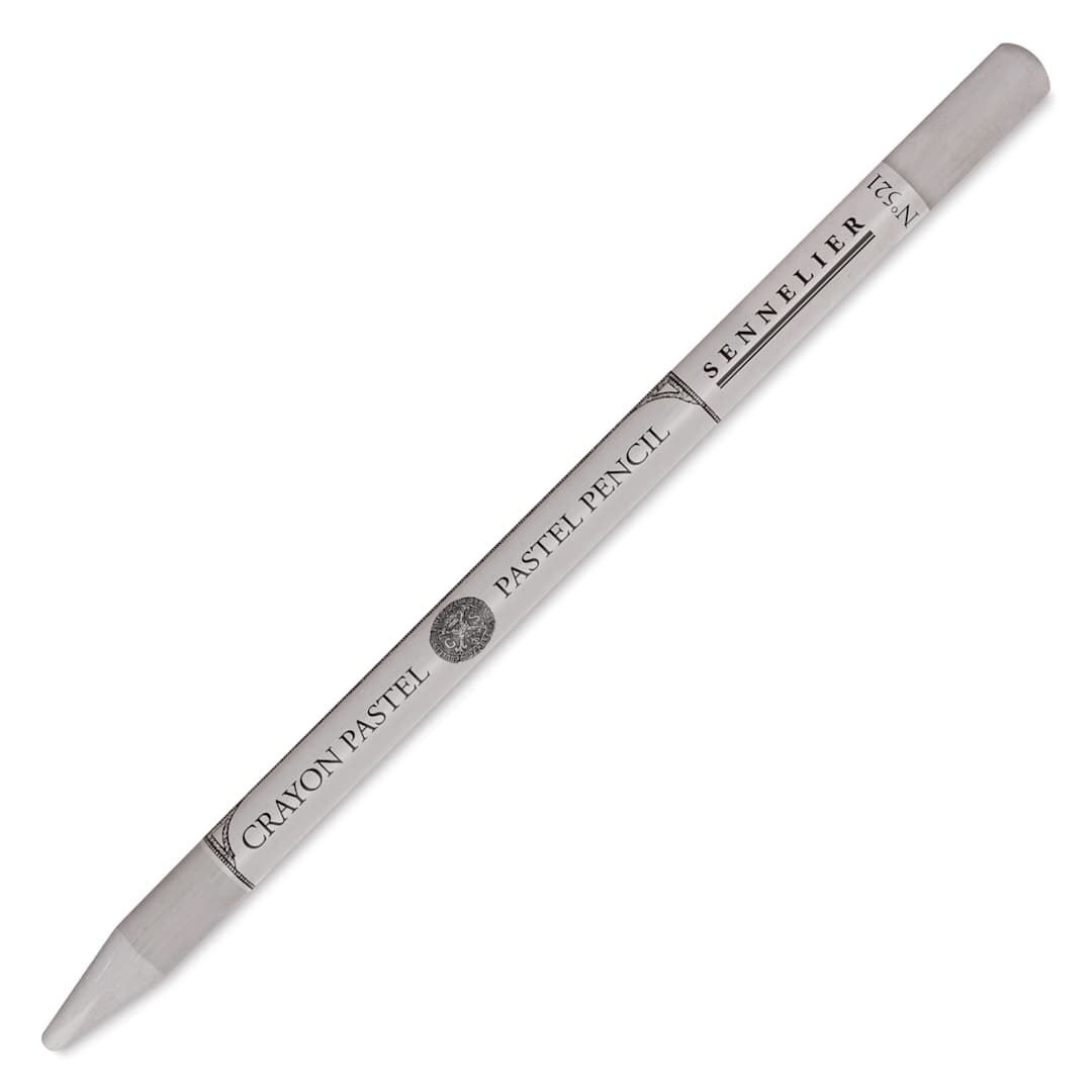 Open in modal - Sennelier Woodless Pastel Pencil - Grey, pencil and swatch