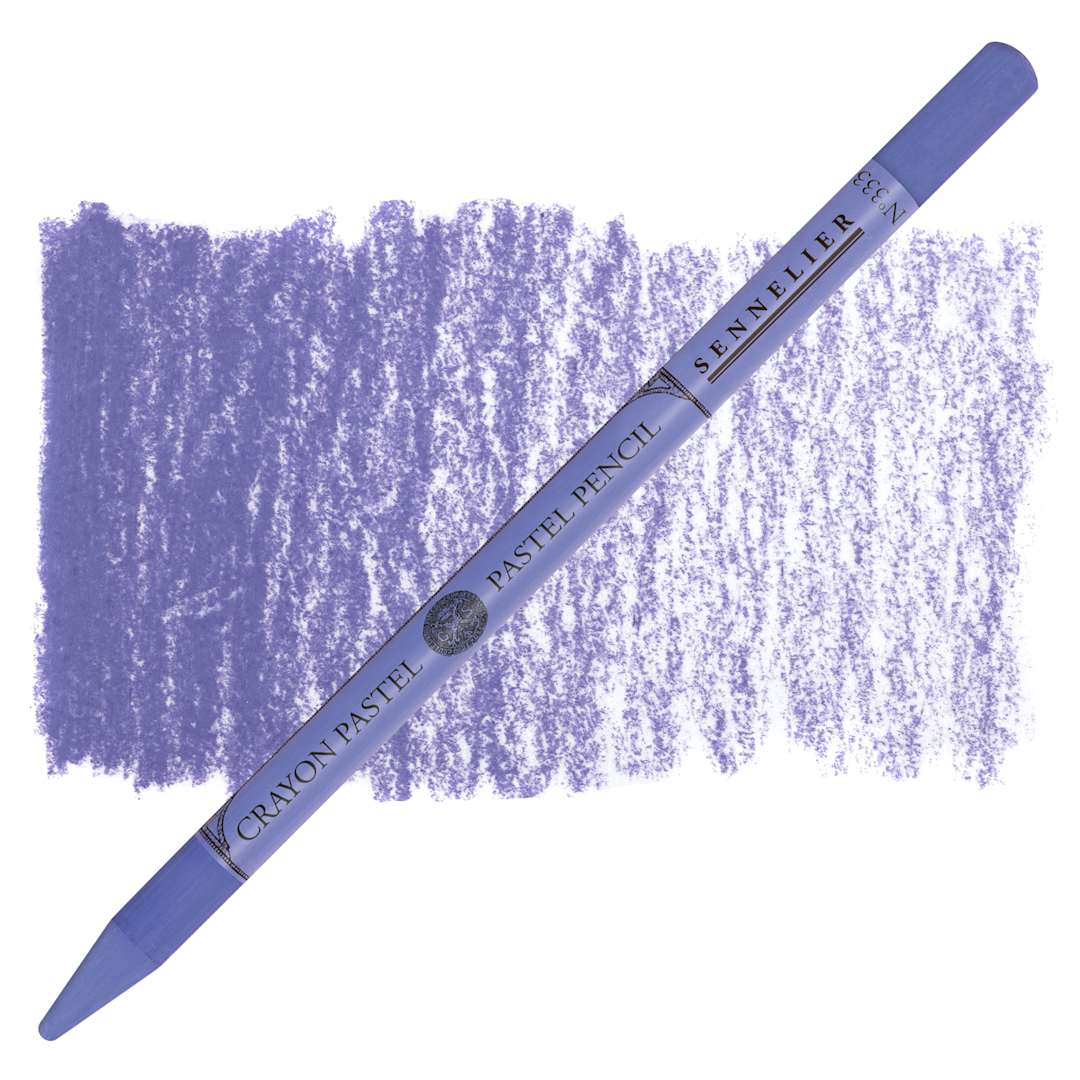 Open in modal - Sennelier Woodless Pastel Pencil - Blue Violet, pencil and swatch
