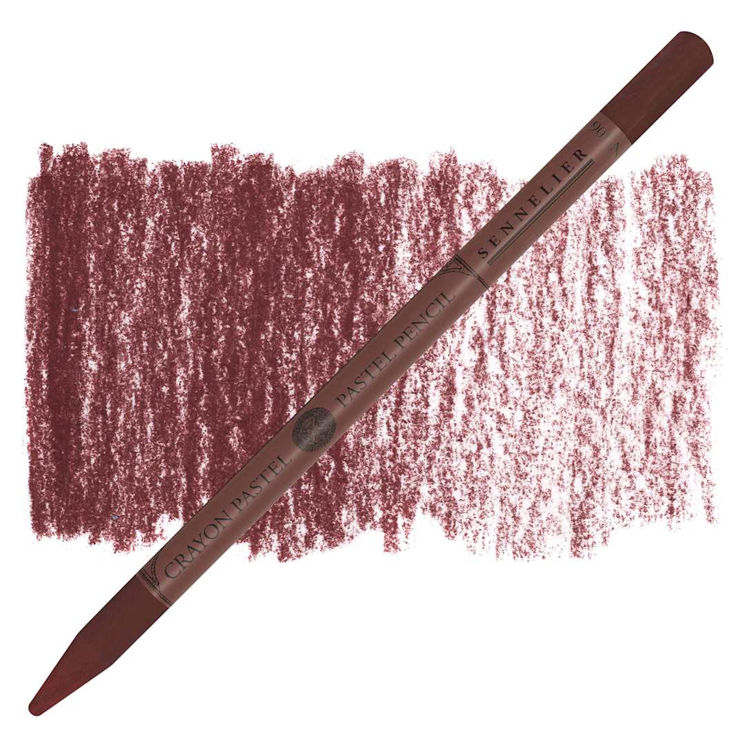 Open in modal - Sennelier Woodless Pastel Pencil - Van Dyck Violet, pencil and swatch