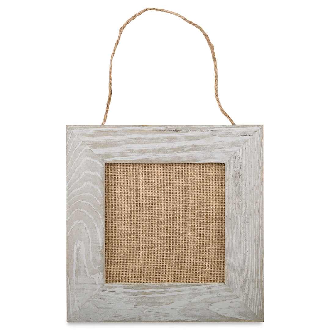 Open in modal - Hampton Art Weathered Frame with Burlap Panel