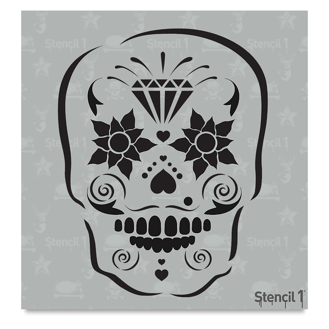 Open in modal - Stencil1 Stencil - Sugar Skull, 5-3/4'' x 6''