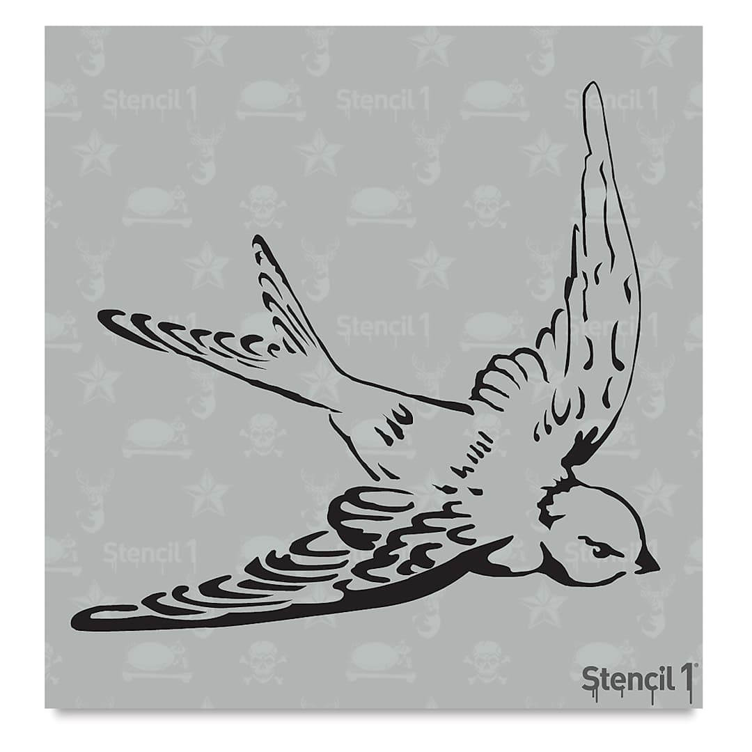 Open in modal - Stencil1 Stencil - Swallow, 5-3/4'' x 6''
