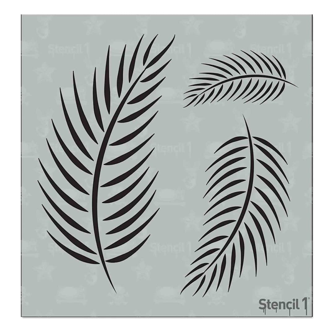 Open in modal - Stencil1 Stencil - Palm Fronds, Small, 5-3/4'' x 6''