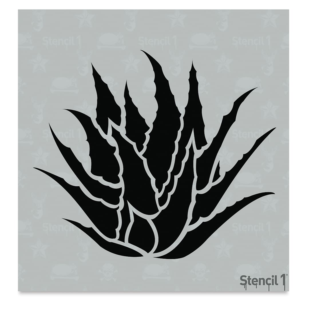 Open in modal - Stencil1 Stencil - Succulent Agave, 5-3/4'' x 6''