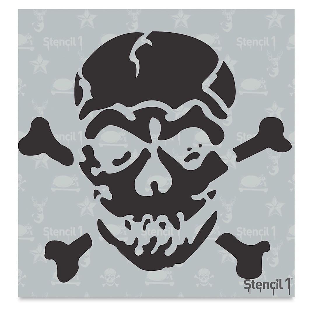 Open in modal - Stencil1 Stencil - Jolly Roger, 5-3/4'' x 6''