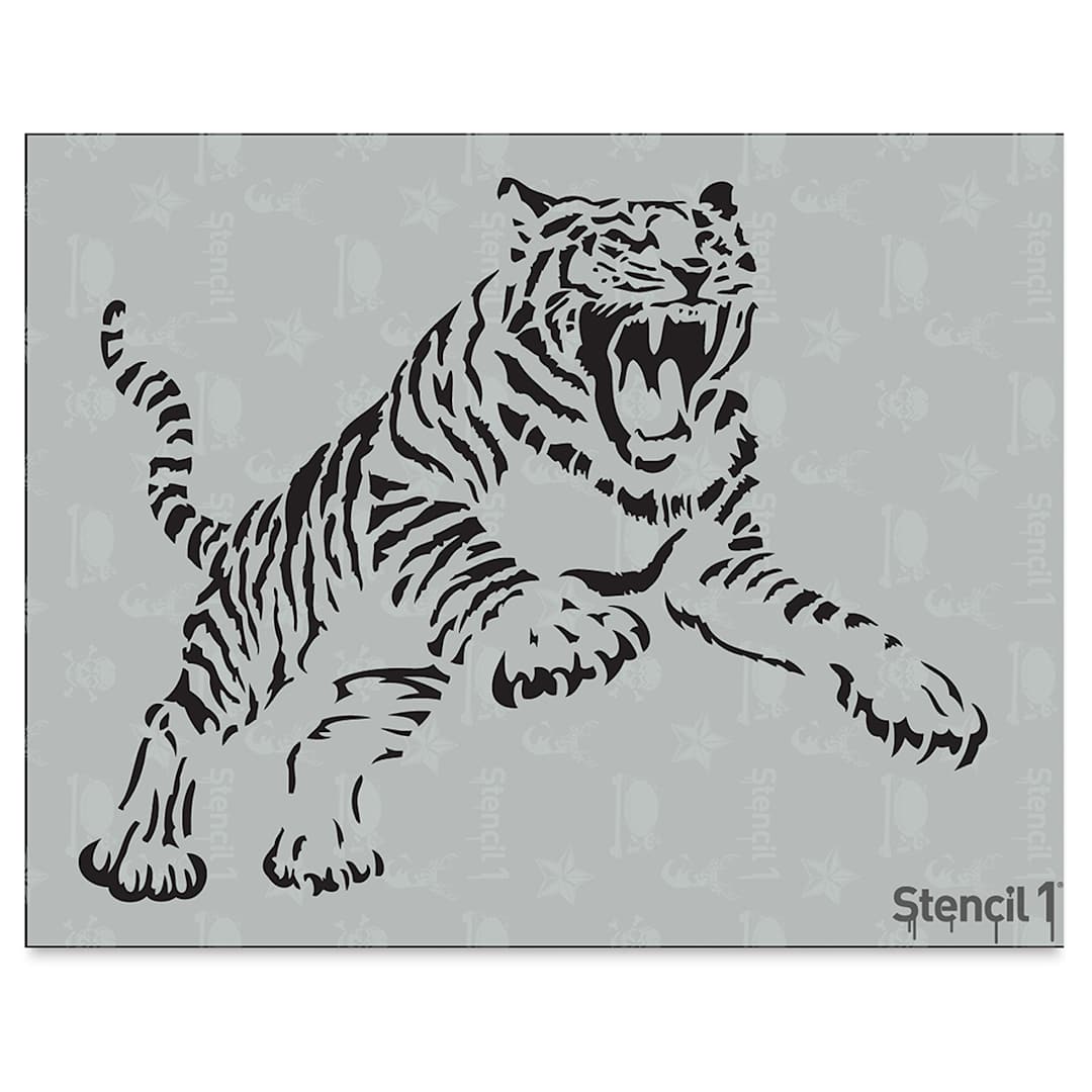 Open in modal - Stencil1 Stencil - Tiger, 8-1/2'' x 11''