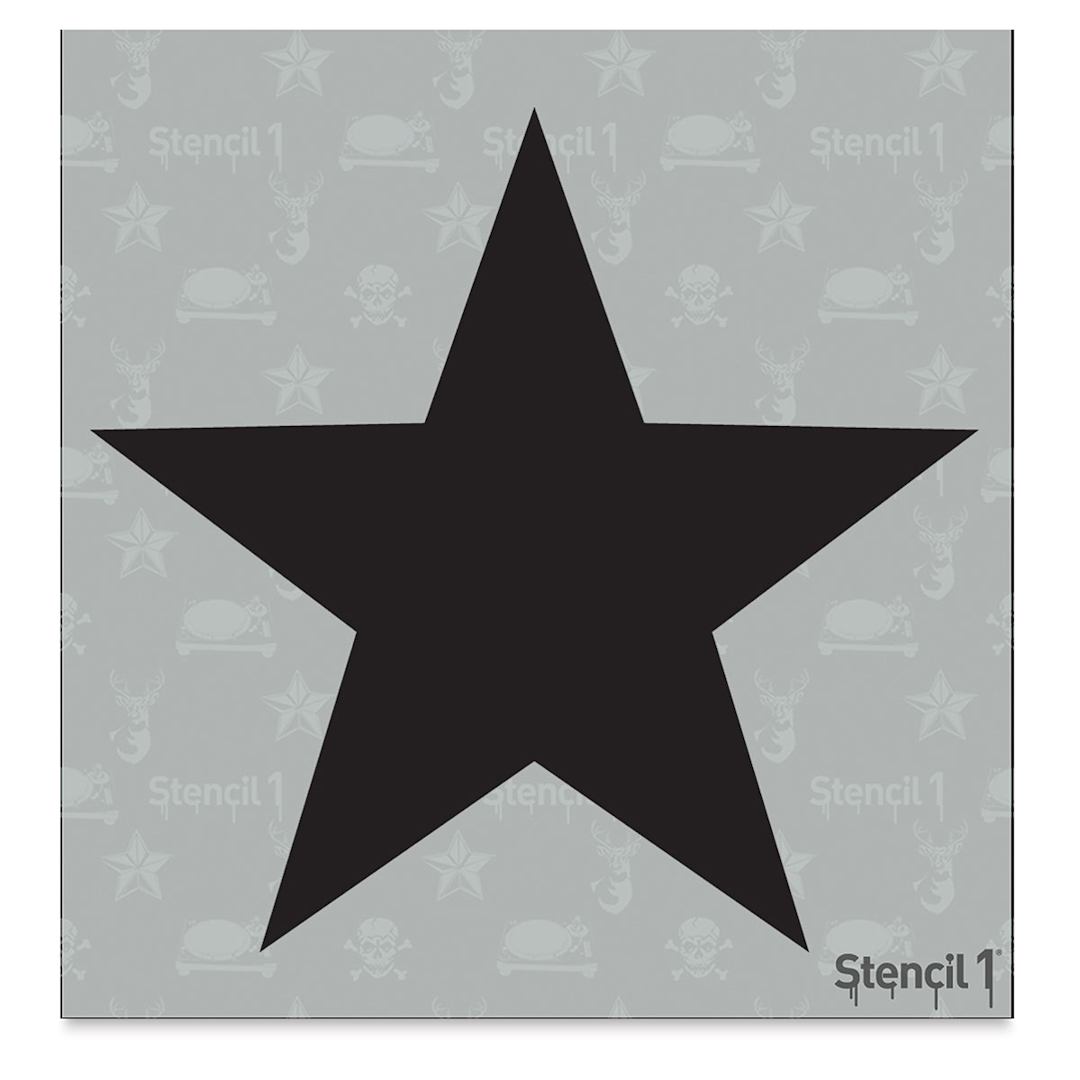 Open in modal - Stencil1 Stencil - Star, 5-3/4'' x 6''