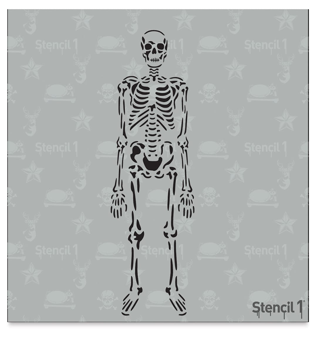 Open in modal - Stencil1 Stencil - Skeleton, 5-3/4'' x 6''
