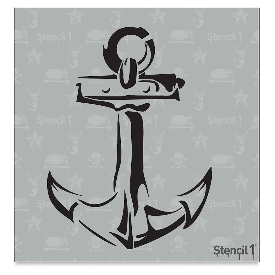 Open in modal - Stencil1 Stencil - Anchor, 5-3/4'' x 6''