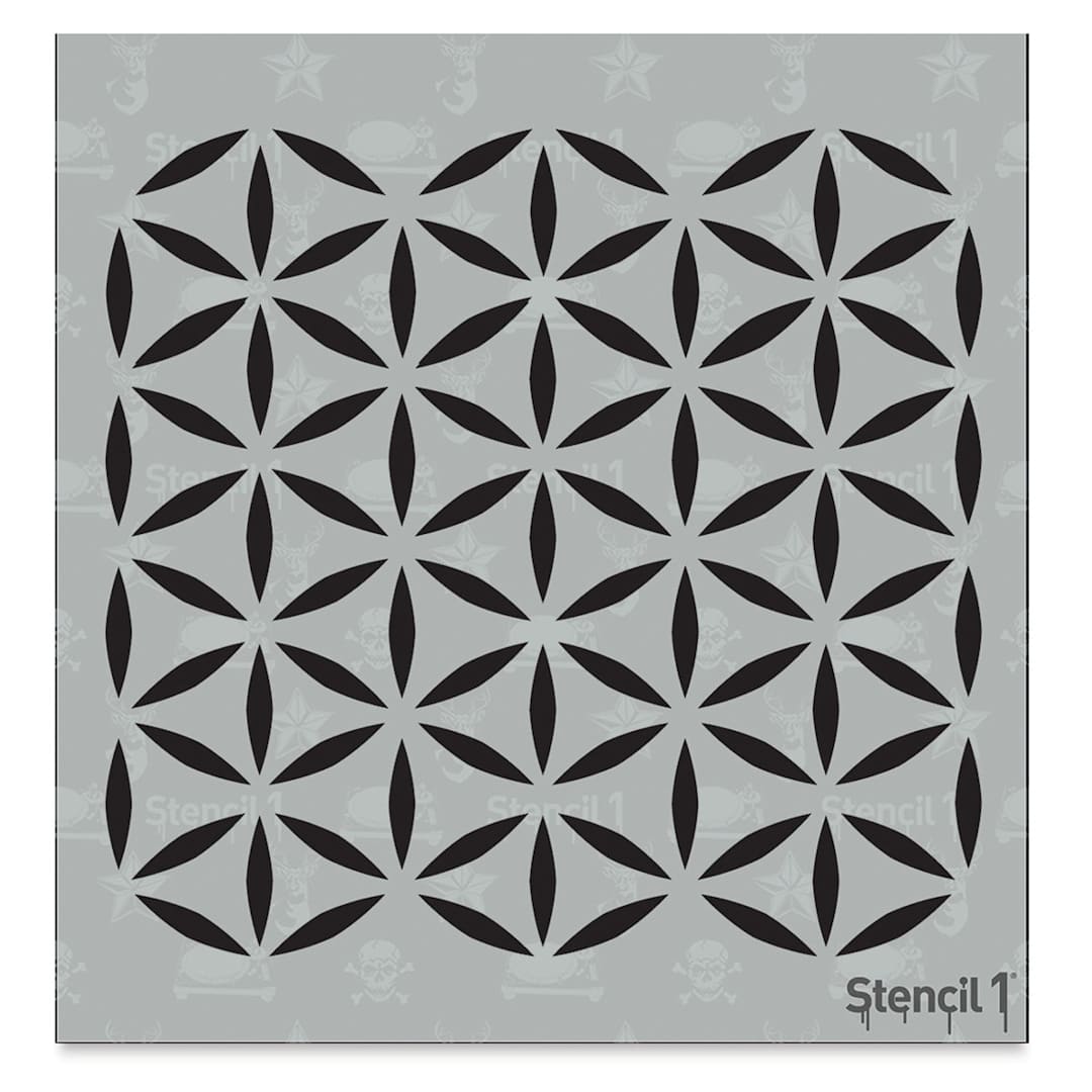 Open in modal - Stencil1 Stencil - Moroccan Petals, Repeat Pattern, 5-3/4'' x 6''