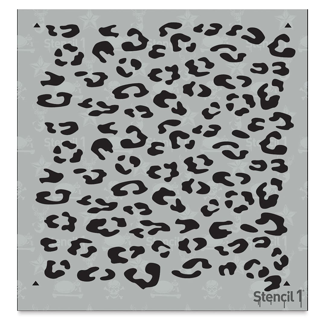 Open in modal - Stencil1 Stencil - Leopard, Repeat Pattern, 5-3/4" x 6"