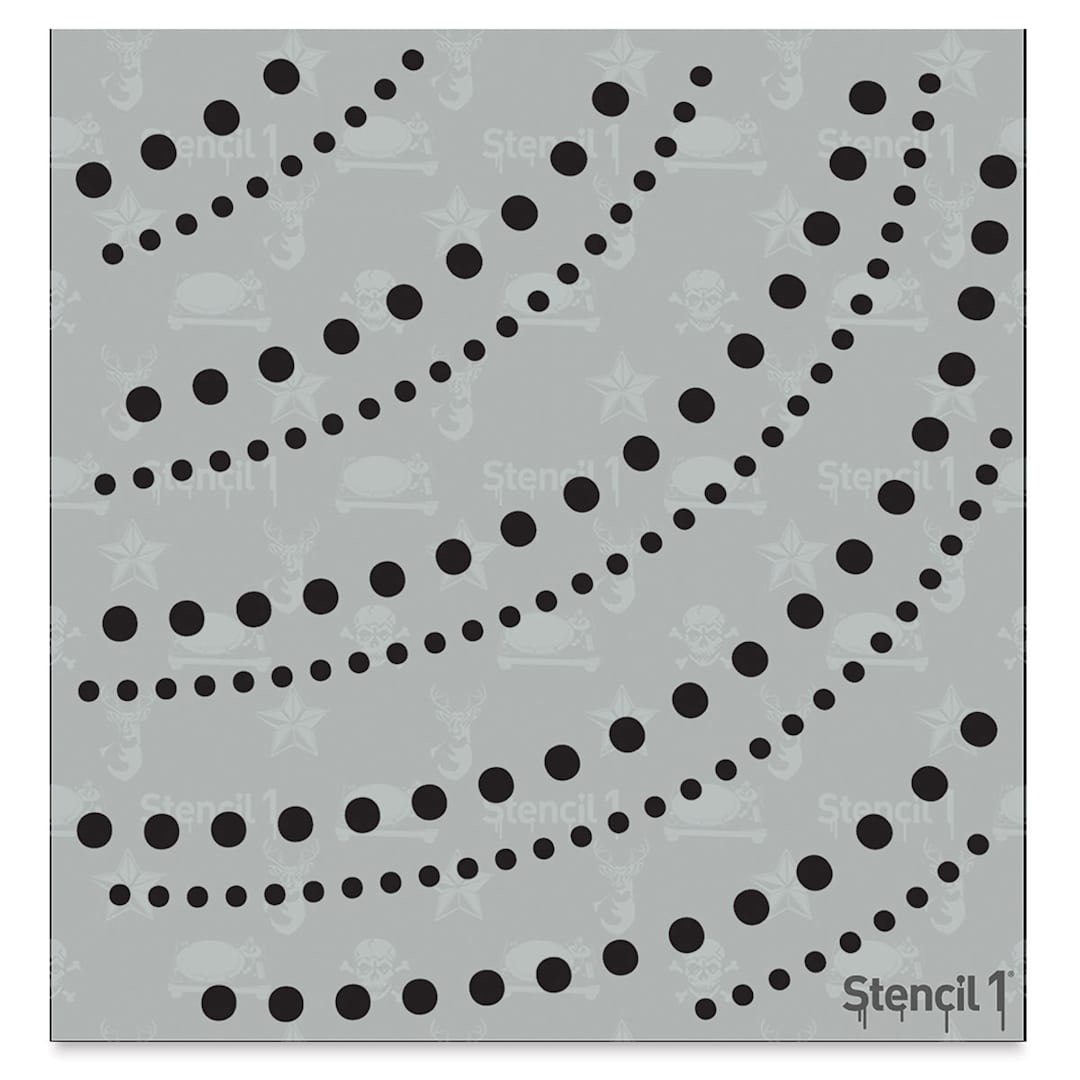 Open in modal - Stencil1 Stencil - String of Dots, 5-3/4" x 6"