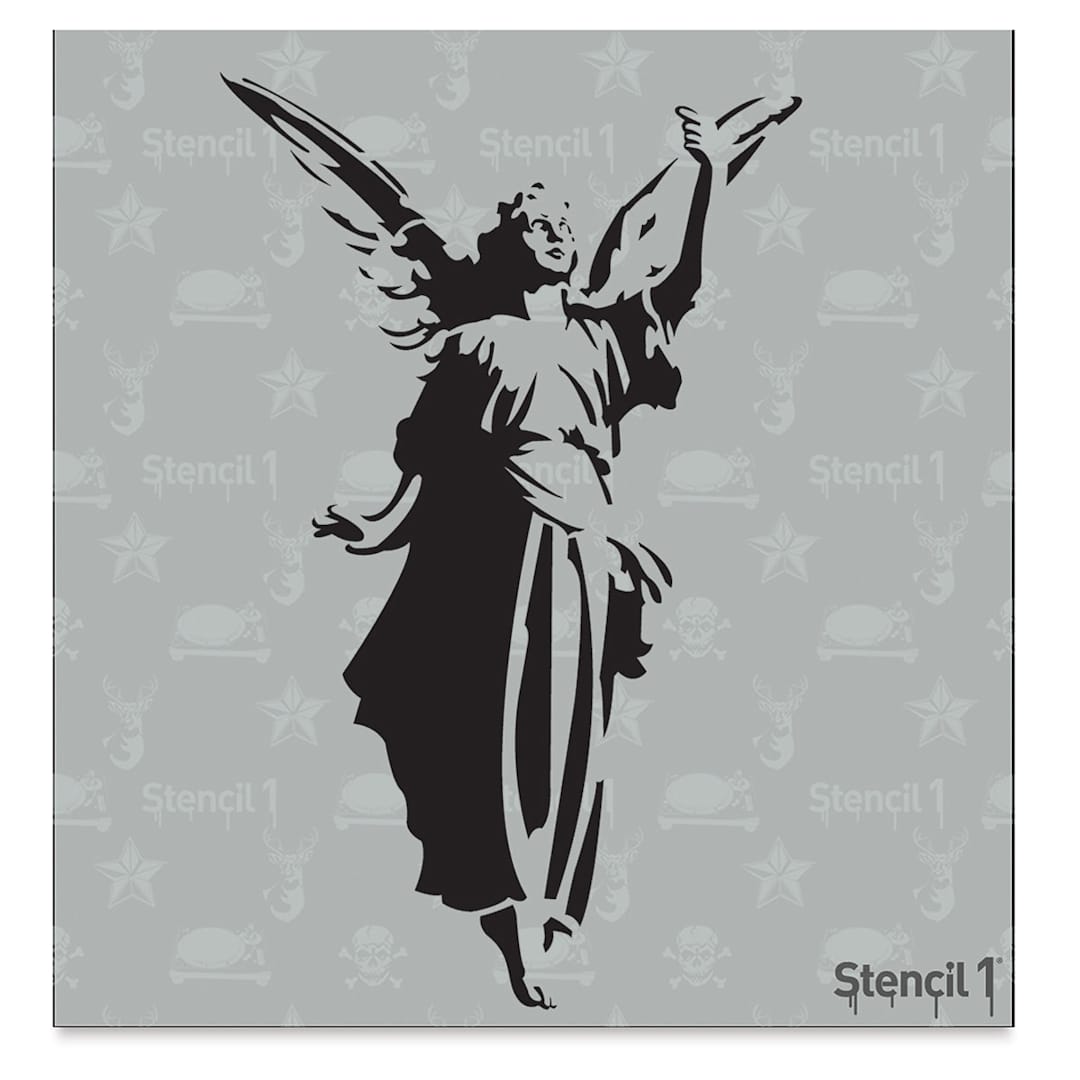 Open in modal - Stencil1 Stencil - Angel, 5-3/4" x 6"
