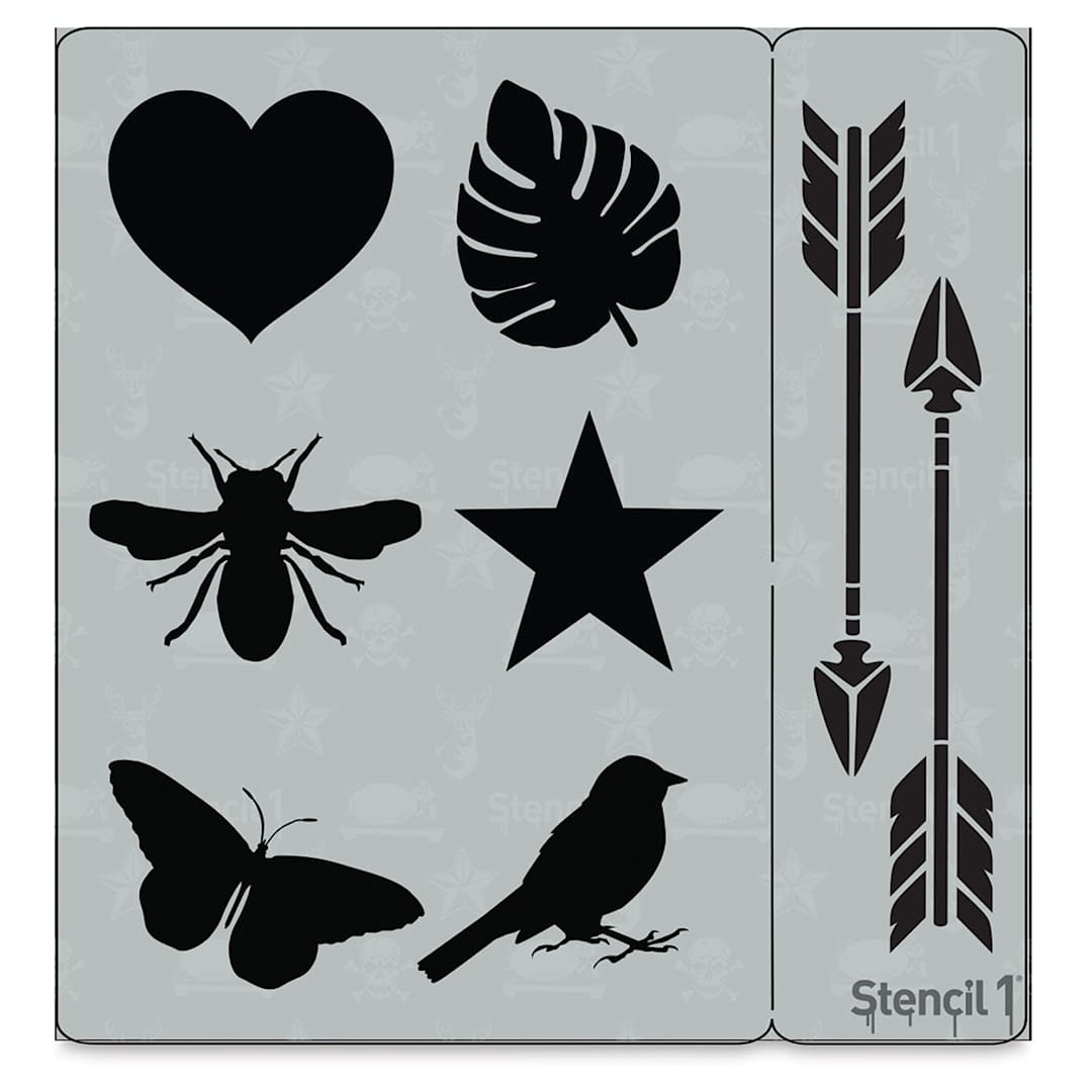 Open in modal - Stencil1 Stencil - Journal Icons, 5-3/4" x 6"