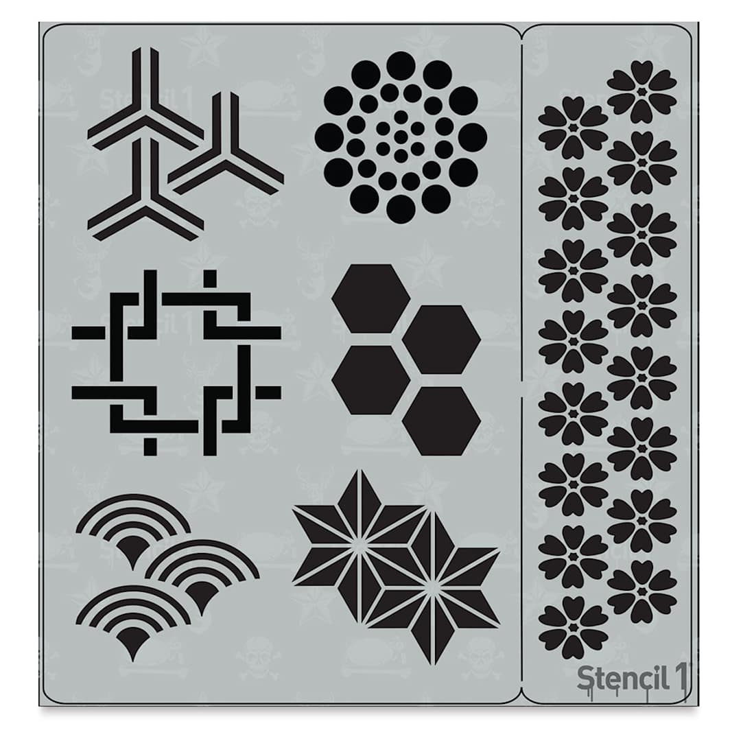 Open in modal - Stencil1 Stencil - Journal Patterns, 5-3/4" x 6"