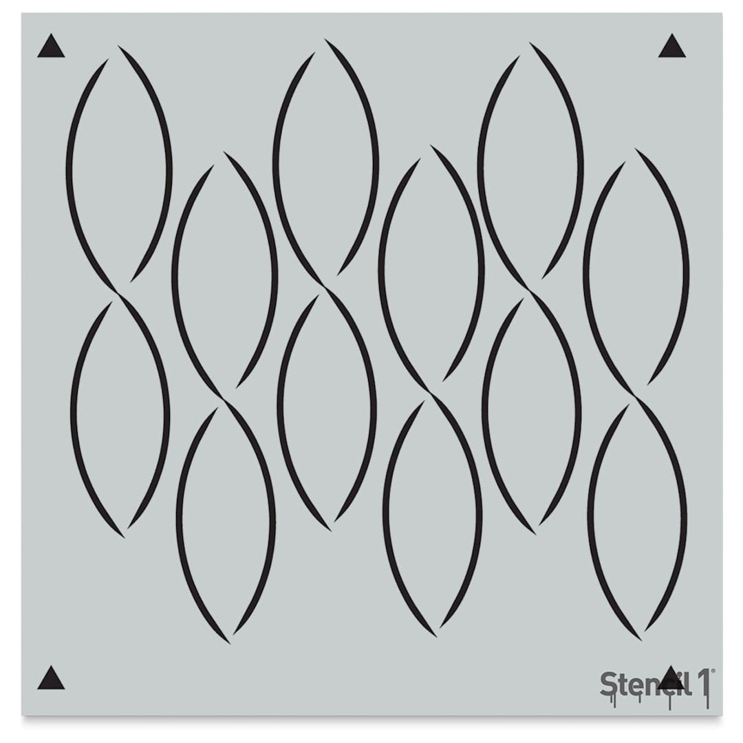 Open in modal - Stencil1 Stencil - Soft Chains, Repeat Pattern, 11" x 11"