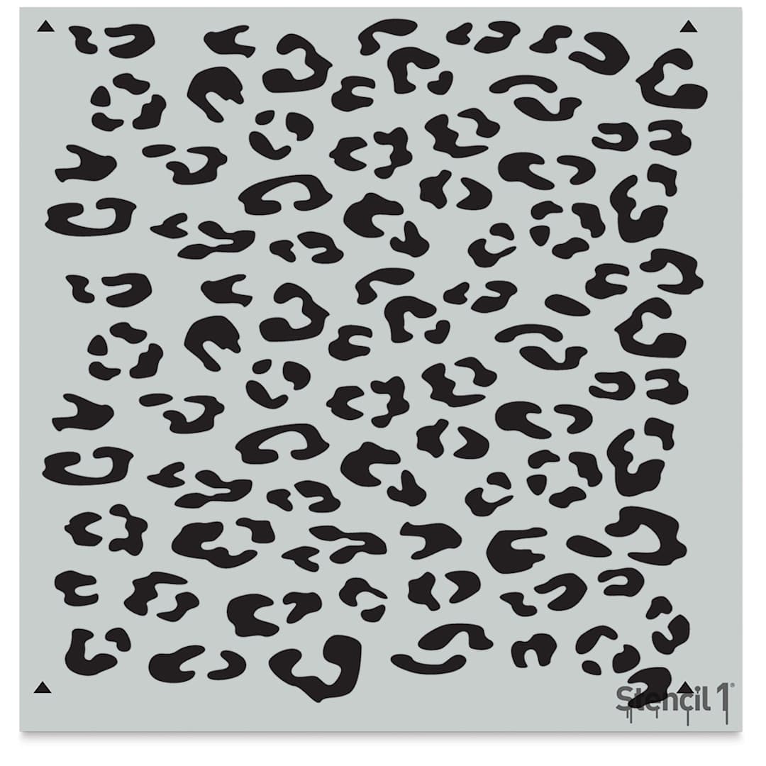 Open in modal - Stencil1 Stencil - Leopard, Repeat Pattern, 11" x 11"