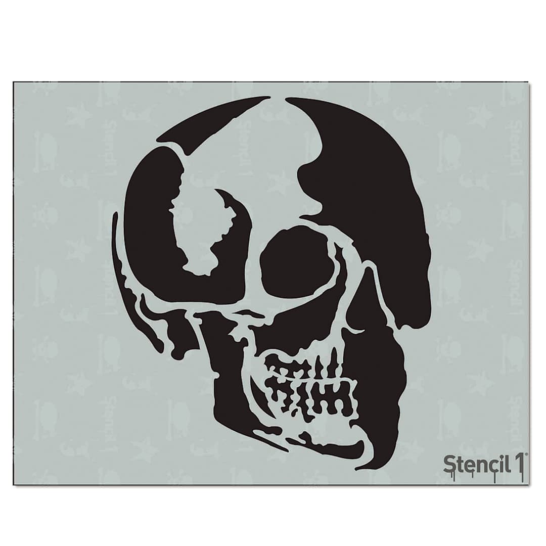 Open in modal - Stencil1 Stencil - Skull Profile, 8-1/2'' x 11''