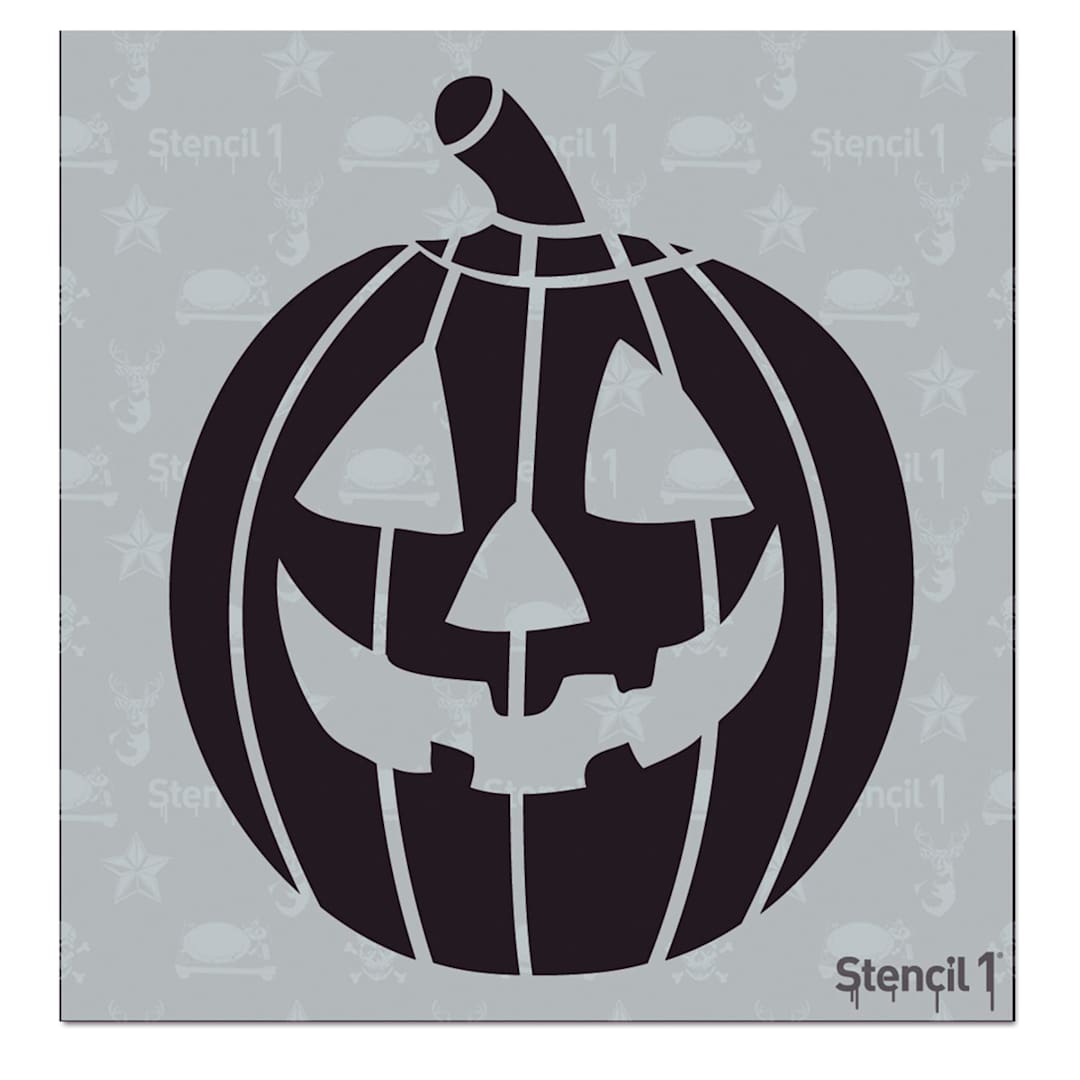 Open in modal - Stencil1 Stencil - Jack o Lantern, 5-3/4'' x 6''