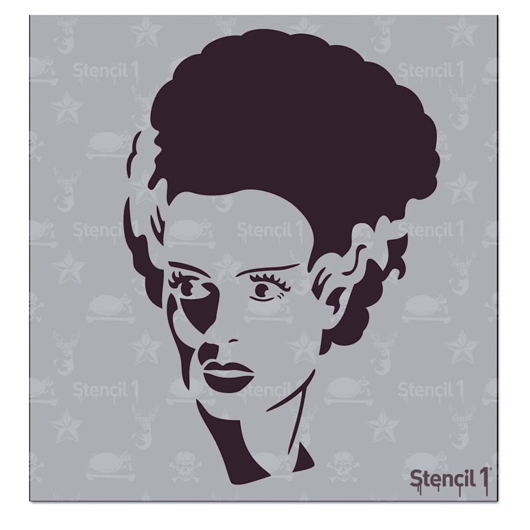 Open in modal - Stencil1 Stencil - Bride Of Frankenstein, 5-3/4'' x 6''