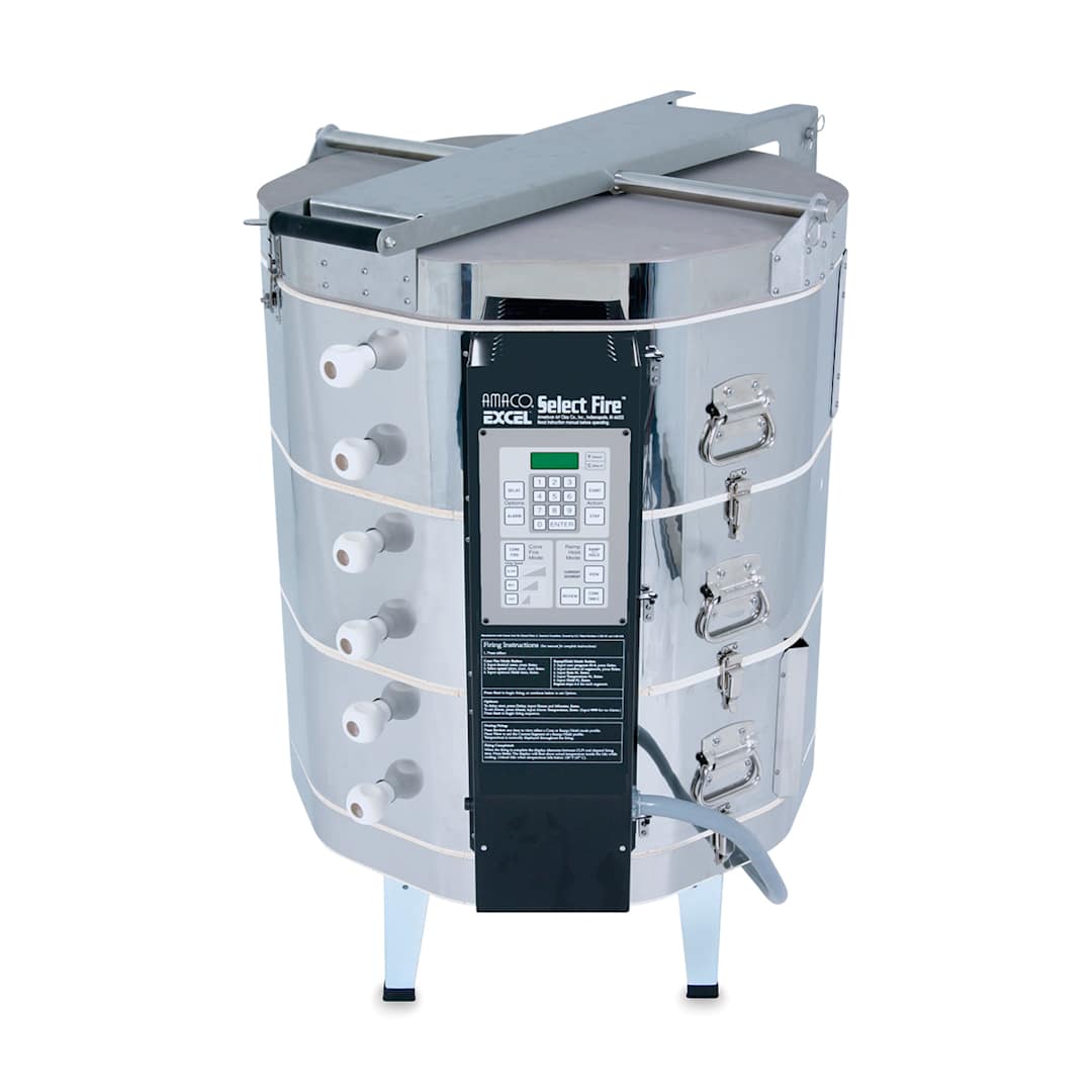 Open in modal - Amaco Excel Kiln with EZ-Lift - EX270SF, 240V, 1P, 48A, 23-3/8" Dia x 27"