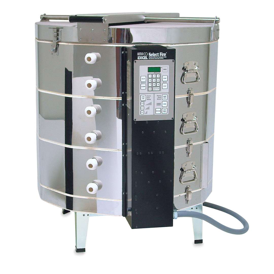 Open in modal - Amaco Excel Kiln with EZ-Lift - EX-1099SF, 208V, 1P, 69A, 28" Dia x 27" H