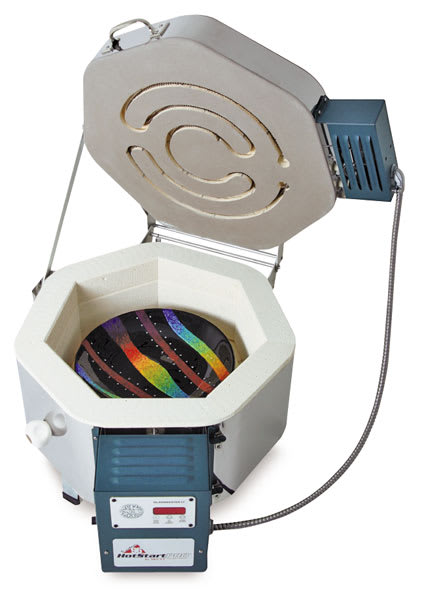 Open in modal - Skutt HotStart Pro Studio Kiln - Kiln shown open
