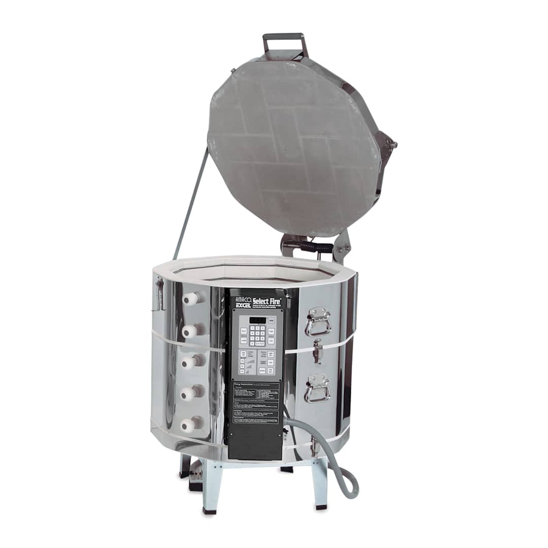 Open in modal - Excel 22" Deep Single Phase Kiln with EZ Lift - EX-257SF, 240V, 1P, 36"H x 35"W x 28 1/2"D