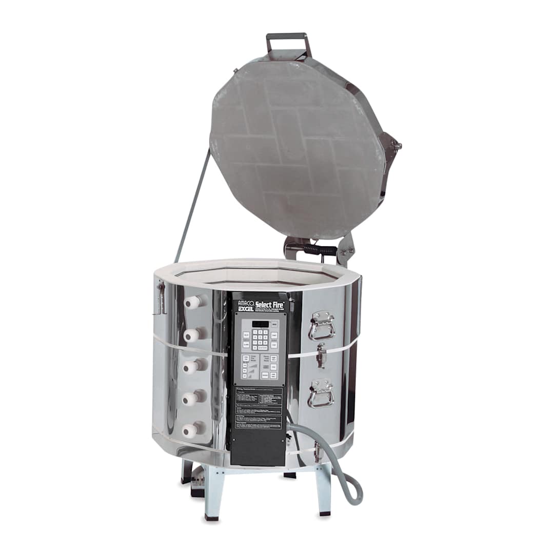 Open in modal - Excel 22" Deep Three Phase Kiln with EZ Lift - EX-353SF, 240V, 3P, 36"H x 35"W x 28 1/2"D