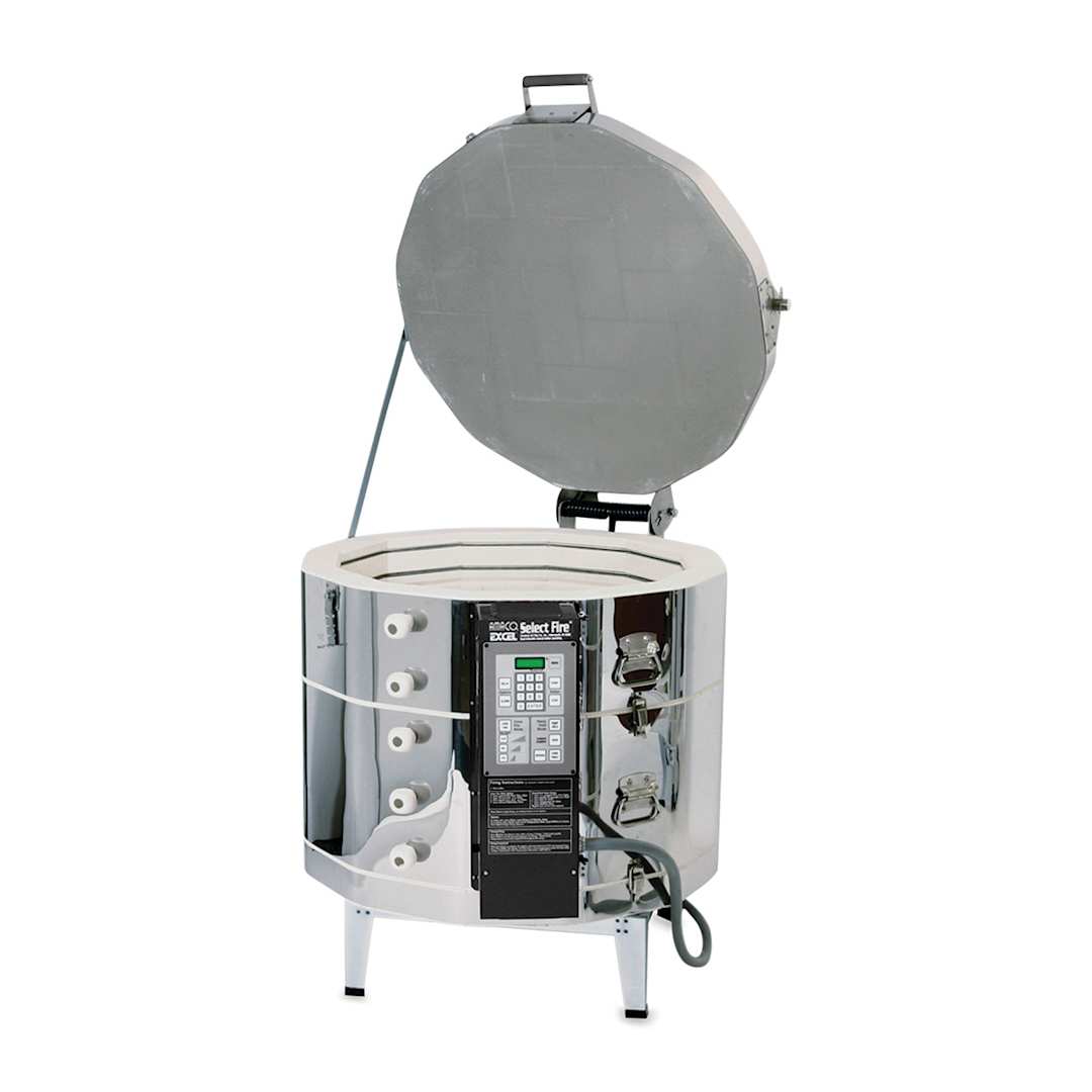 Open in modal - Excel 22" Deep Three Phase Kiln with EZ Lift - EX-381SF, 240V, 3P, 36"H x 40 1/2"W x 34"D