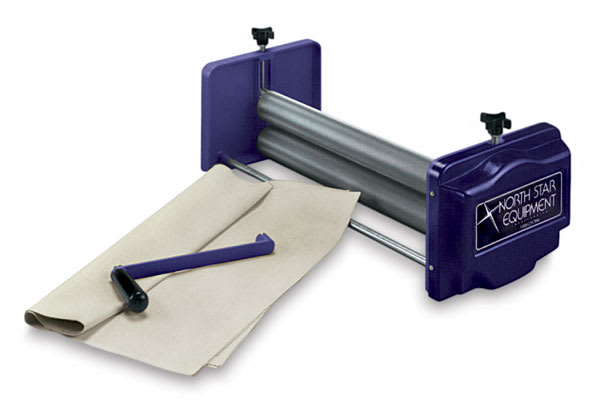 Open in modal - North Star Polaris Slab Roller - Right angled view of Roller with included canvas strips
