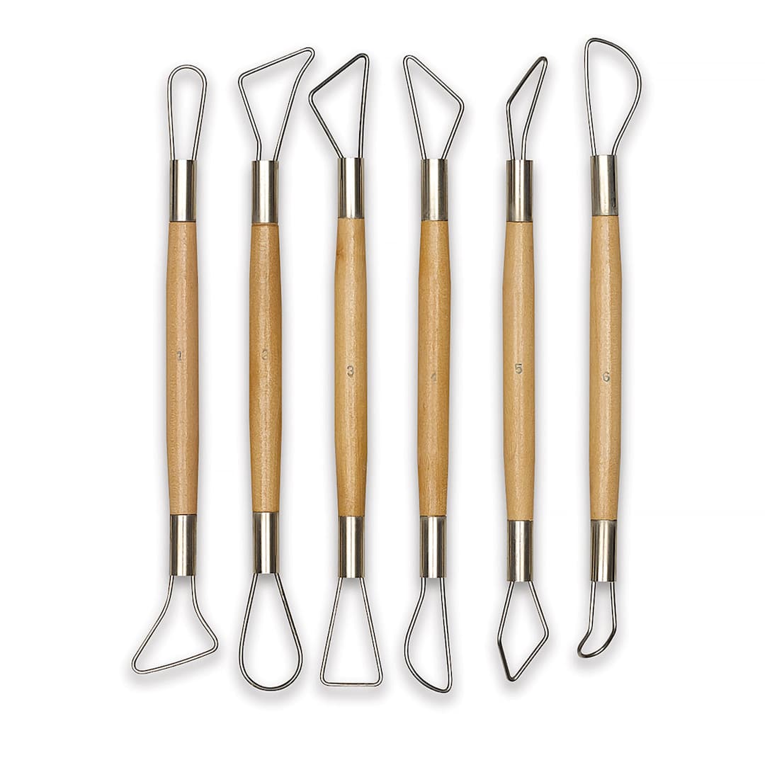 Open in modal - Double Wire End Tools - Each of six different double ended tools shown upright