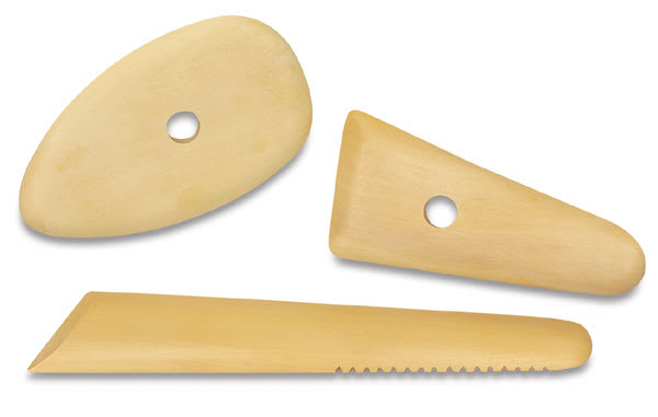 Open in modal - Potters' Throwing Ribs - Three tools shown together
