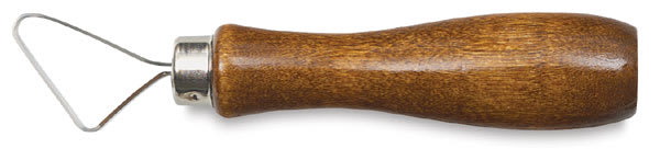 Open in modal - Kemper Ceramic Loop Tools - Closeup of Triangular shaped Wire Tool