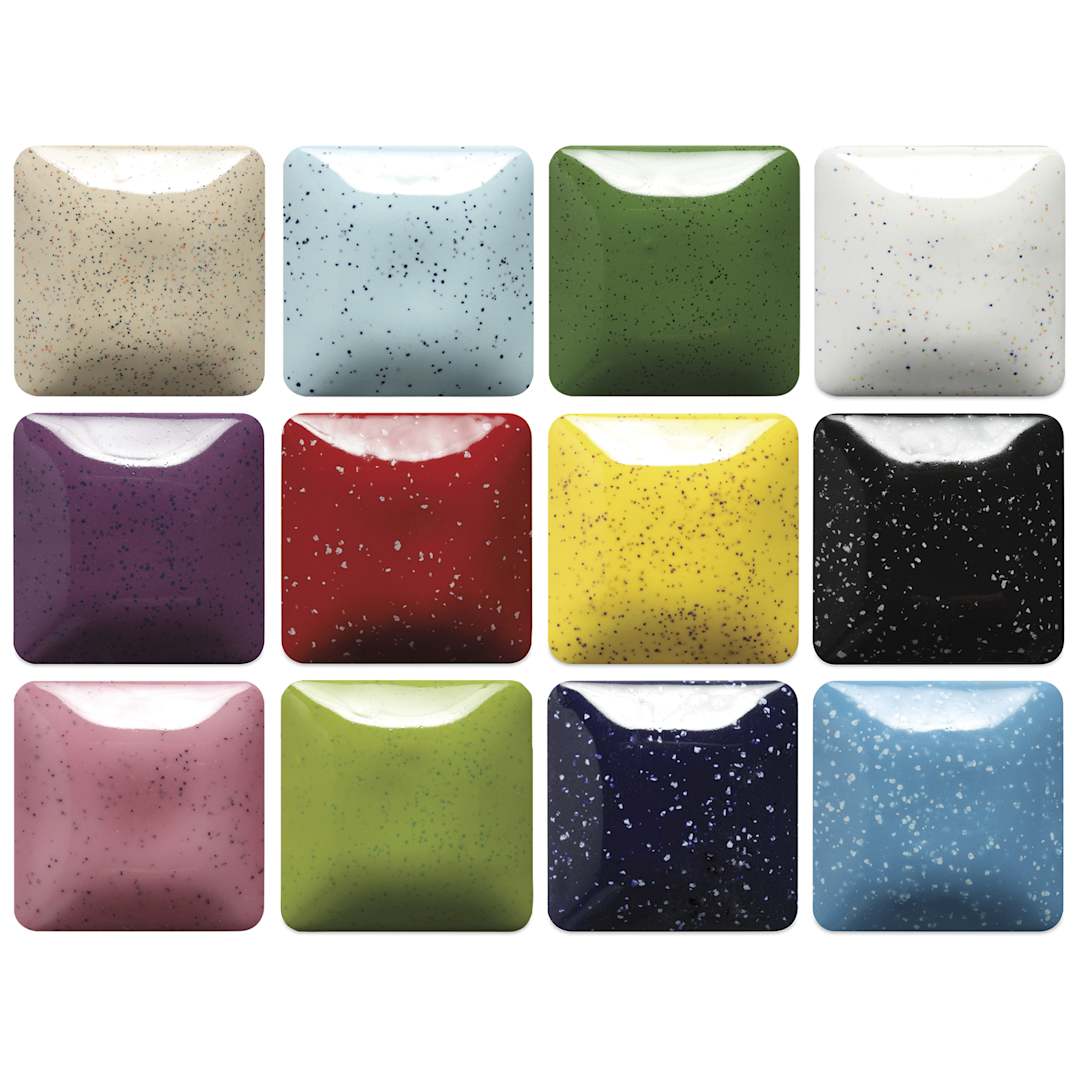 Open in modal - Mayco Speckled Stroke & Coat Glazes - Set of 12