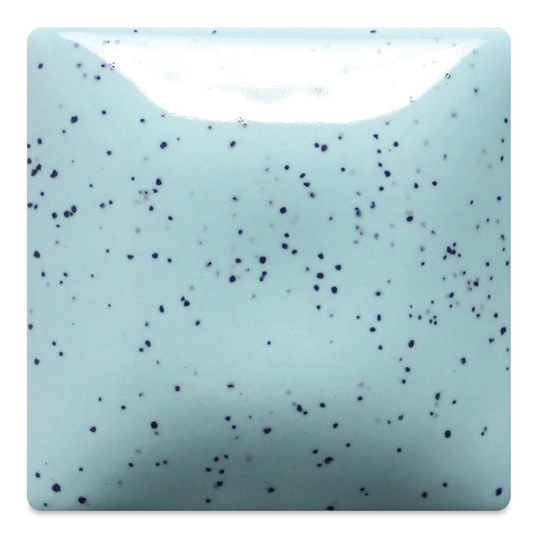 Open in modal - Mayco Speckled Stroke & Coat Glaze - Speckled My Blue Heaven, fired at cone 06 oxidation