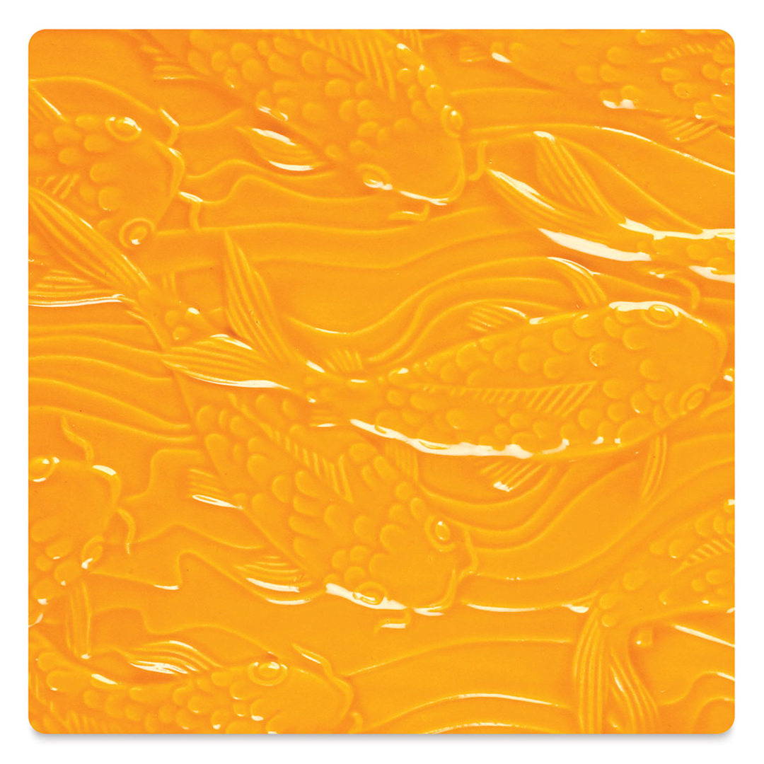 Open in modal - Amaco Liquid Gloss Glaze - Pint, Vivid Orange, Translucent