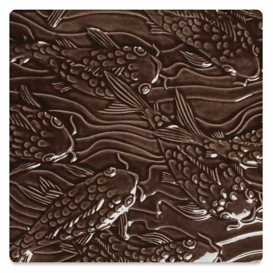 Open in modal - Amaco Liquid Gloss Glaze - Pint, Chocolate Brown, Translucent